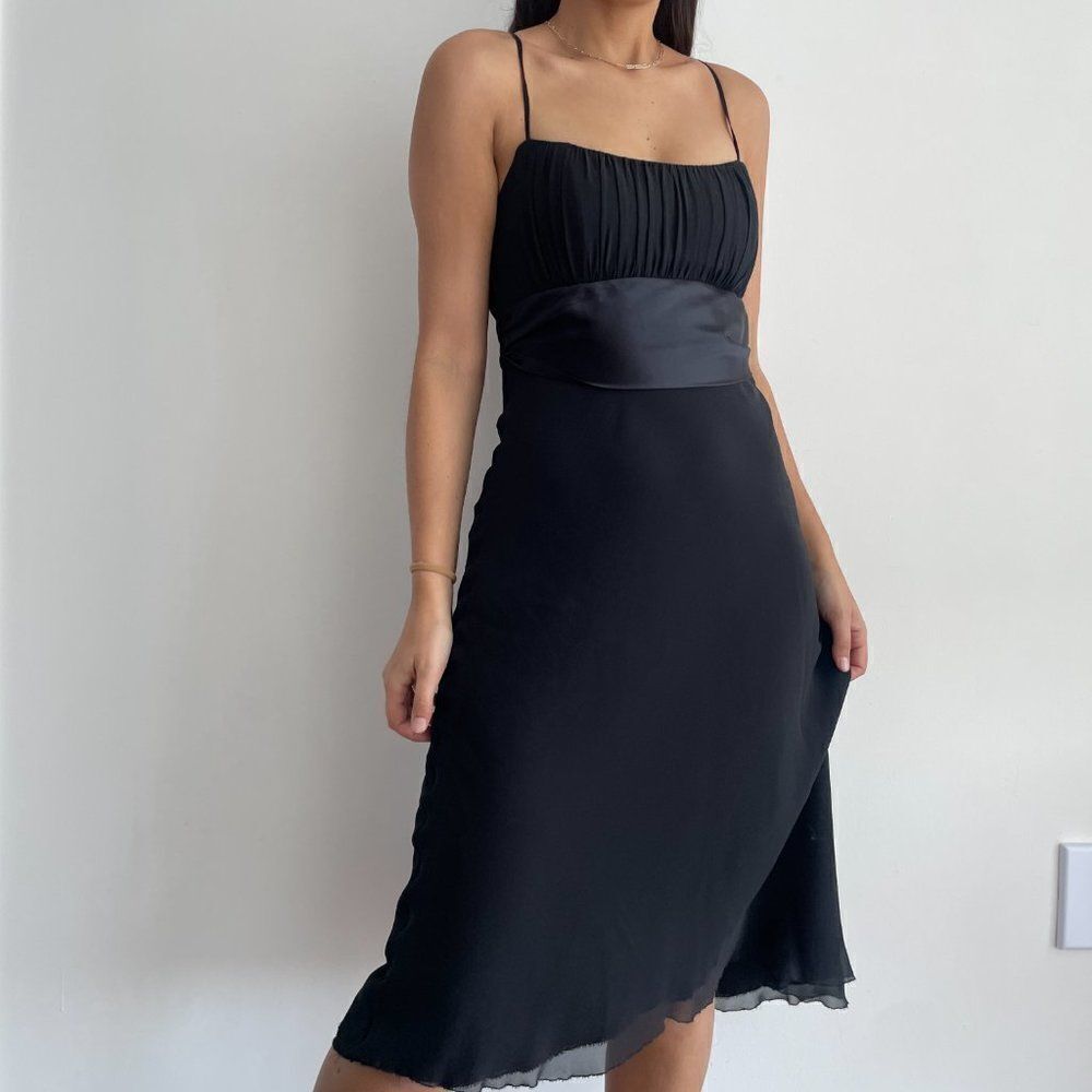 Vintage Y2K 100% silk black evening dress - Picture 8 of 11